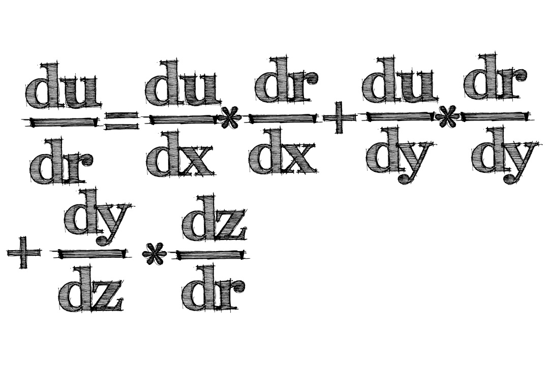 Mathematical Formula on Transparent Background for Education Use