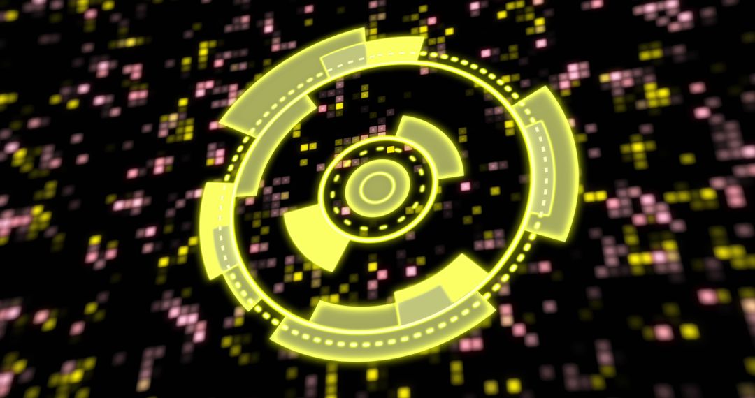 Futuristic Digital Interface Stock Visualization