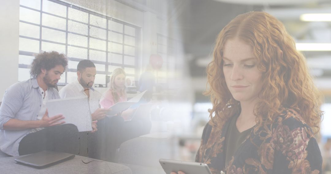 Diverse Team Collaborative Brainstorming in Modern Office