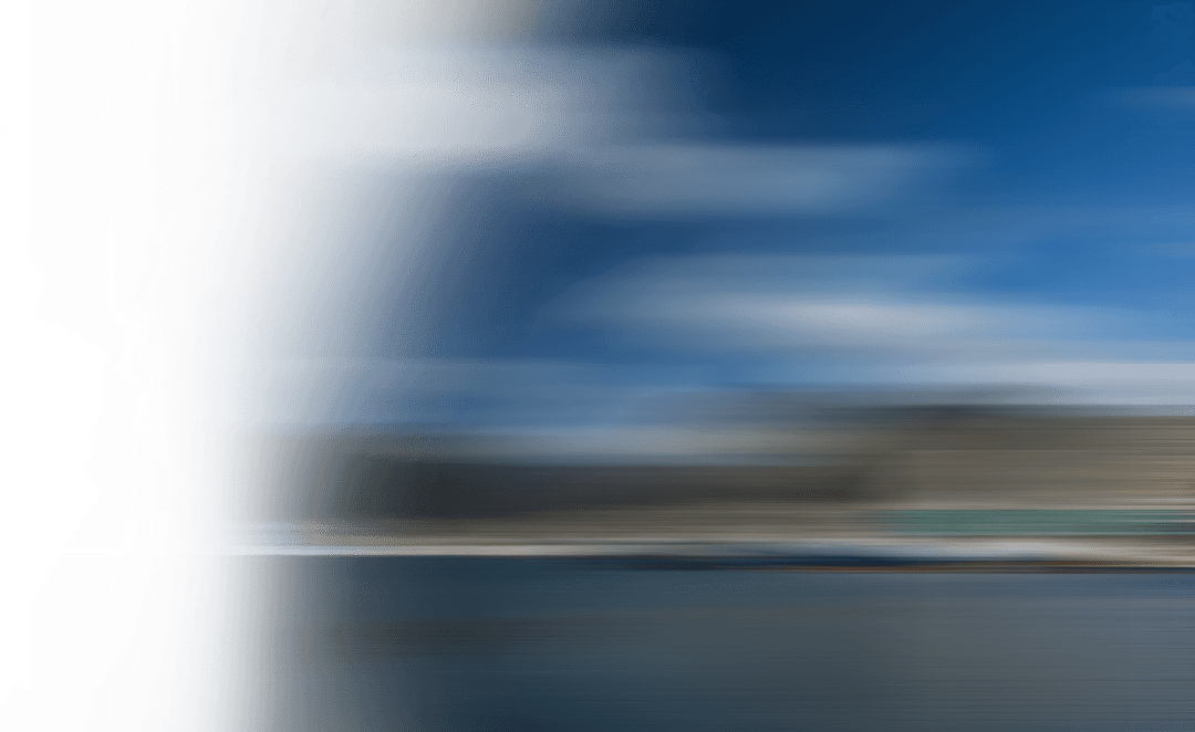 Abstract Transparent Smudged Landscape on Clear Background