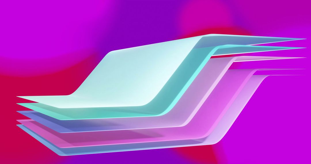 Abstract Multi-Colored Dynamic Wave Layers