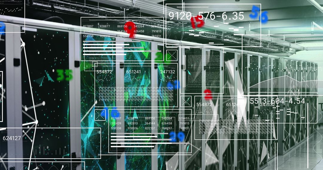 Modern Data Processing Over High-Tech Server Room