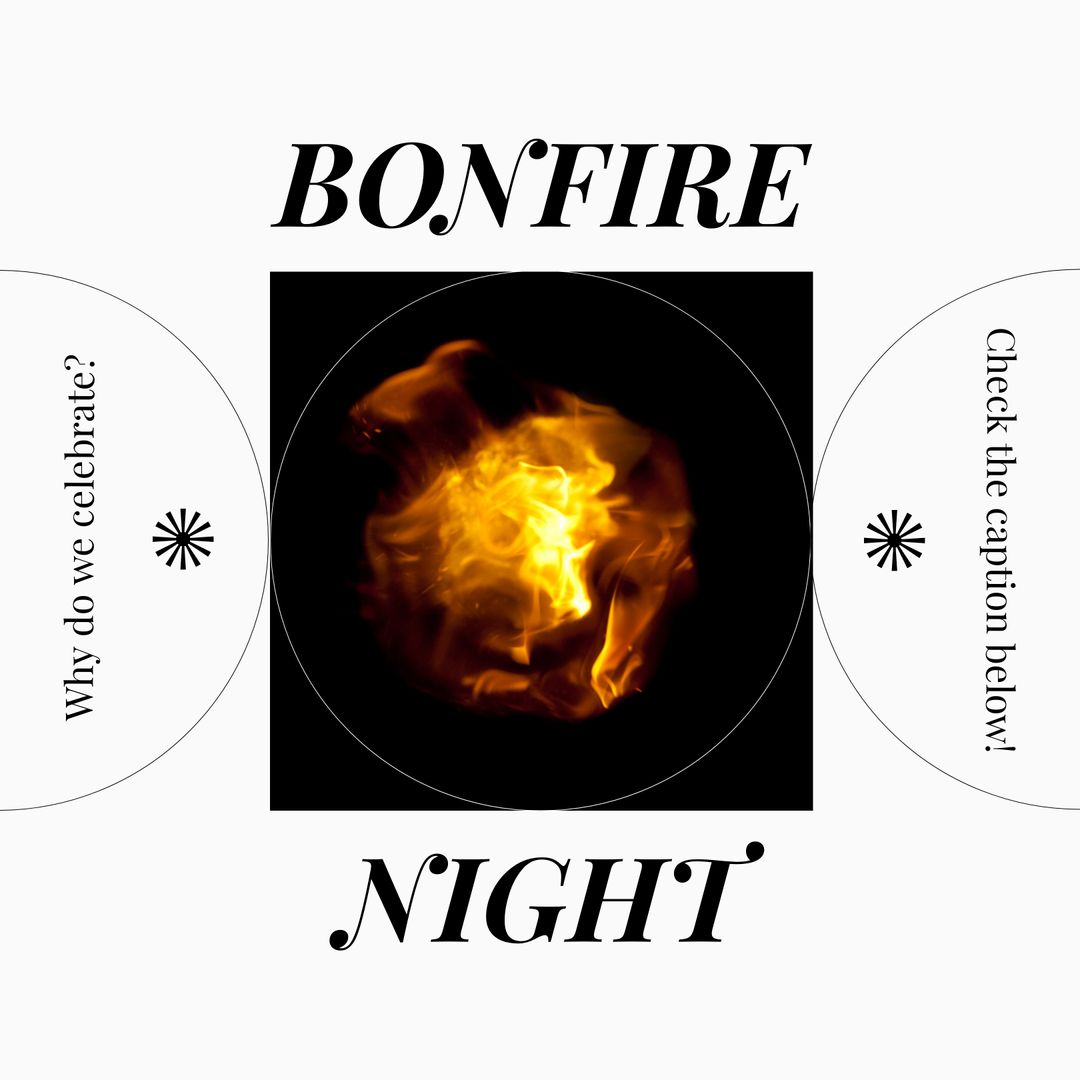 Bonfire Night Celebration with Glowing Flames
