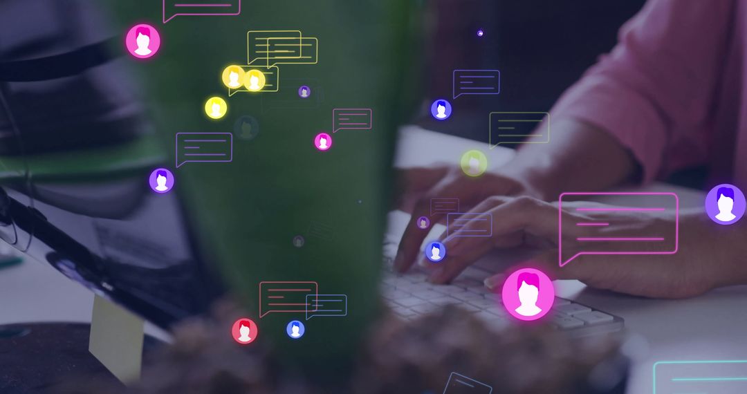 Businesswoman Working with Digital Interface and Data Visualizations