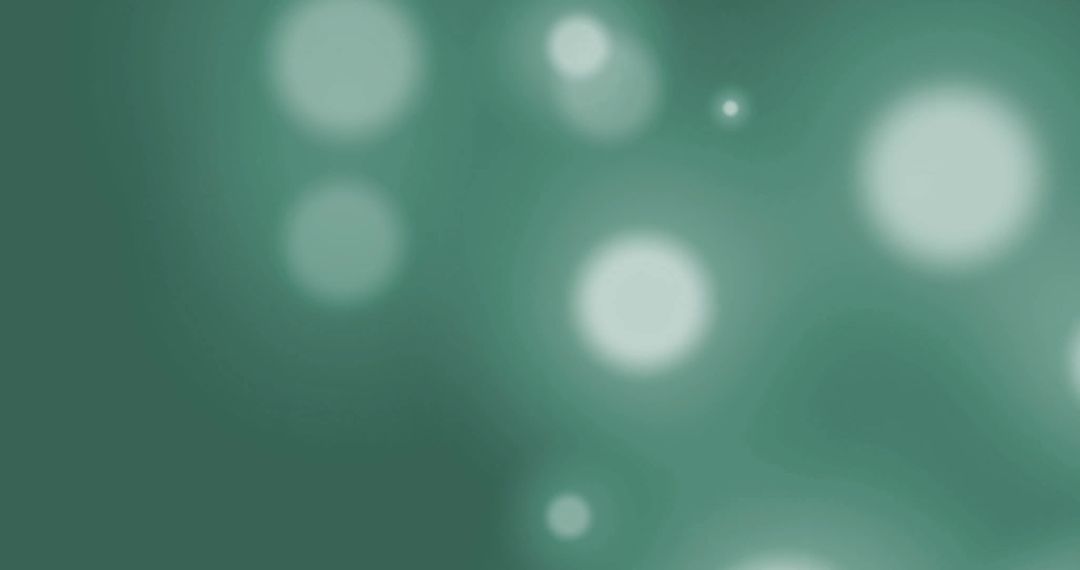 Green Abstract Bokeh Background with Light Spots