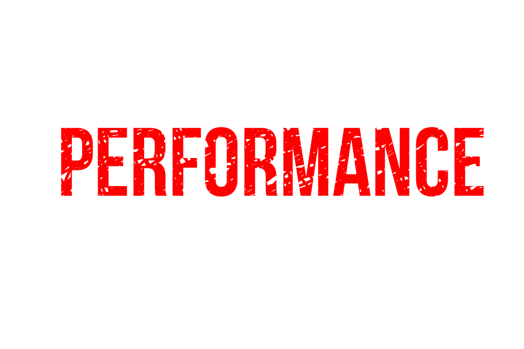 Bold Red Performance Text on Transparent Background Vector - Download Free Stock Images Pikwizard.com
