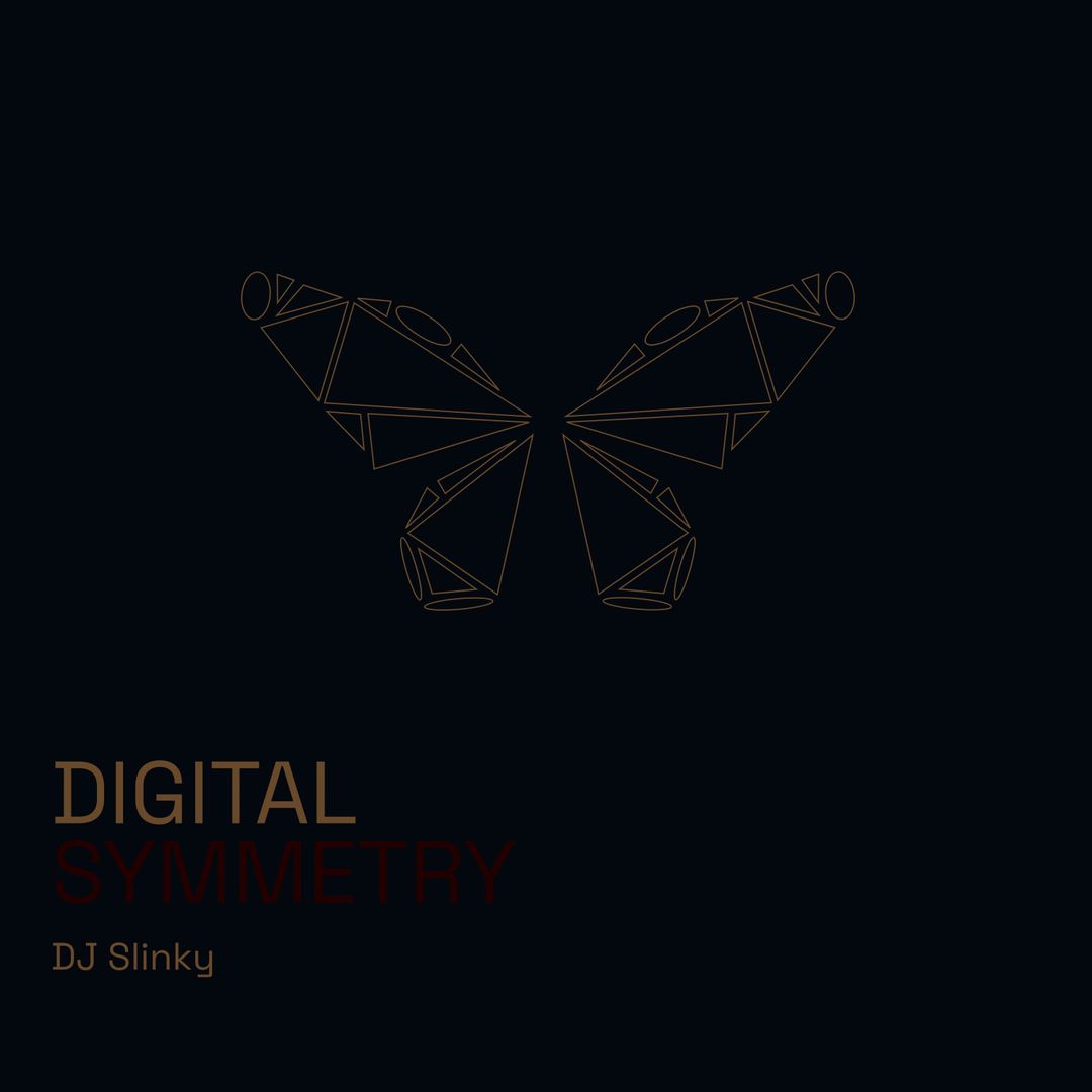 Butterfly Art as Digital Symmetry Design in Black