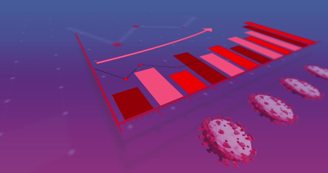 Abstract Graphical Data Analysis with Virus Cells on Purple