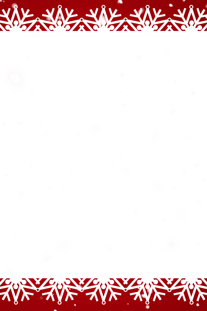 Christmas Snowflake Frame On Transparent Background