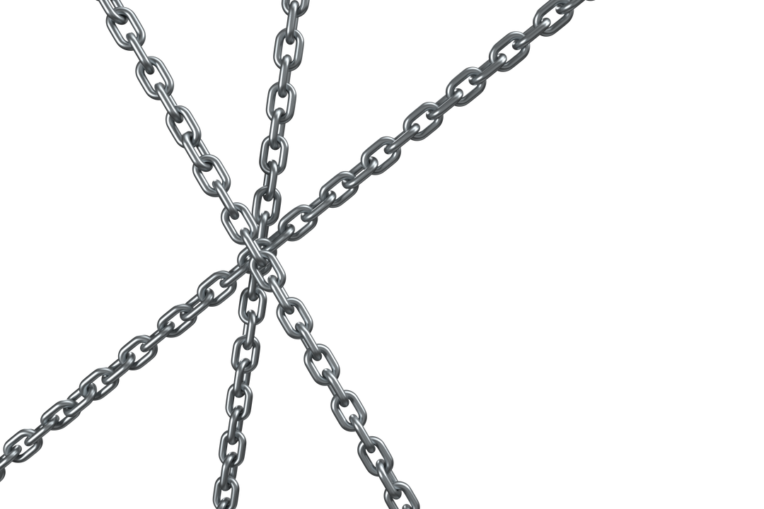 Transparent 3D Illustration of Interwoven Silver Metal Chains - Download Free Stock Images Pikwizard.com