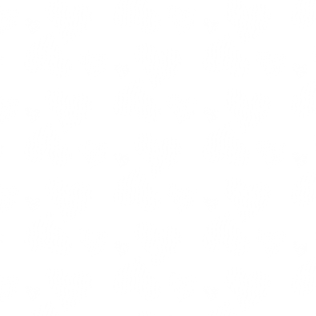 Seamless Repeating White Hearts on Transparent Background