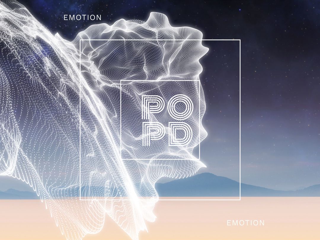 Digital Brain with Serene Landscape for Mental Health Concept