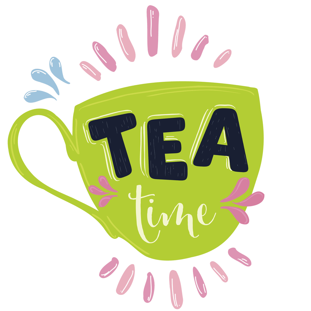 Bright Transparent Tea Cup Dream with Expressive Lines