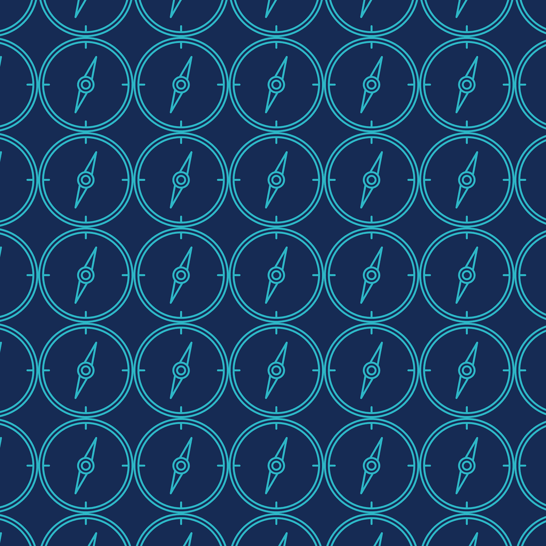 Transparent Vector Illustration of Blue Compass Patterns