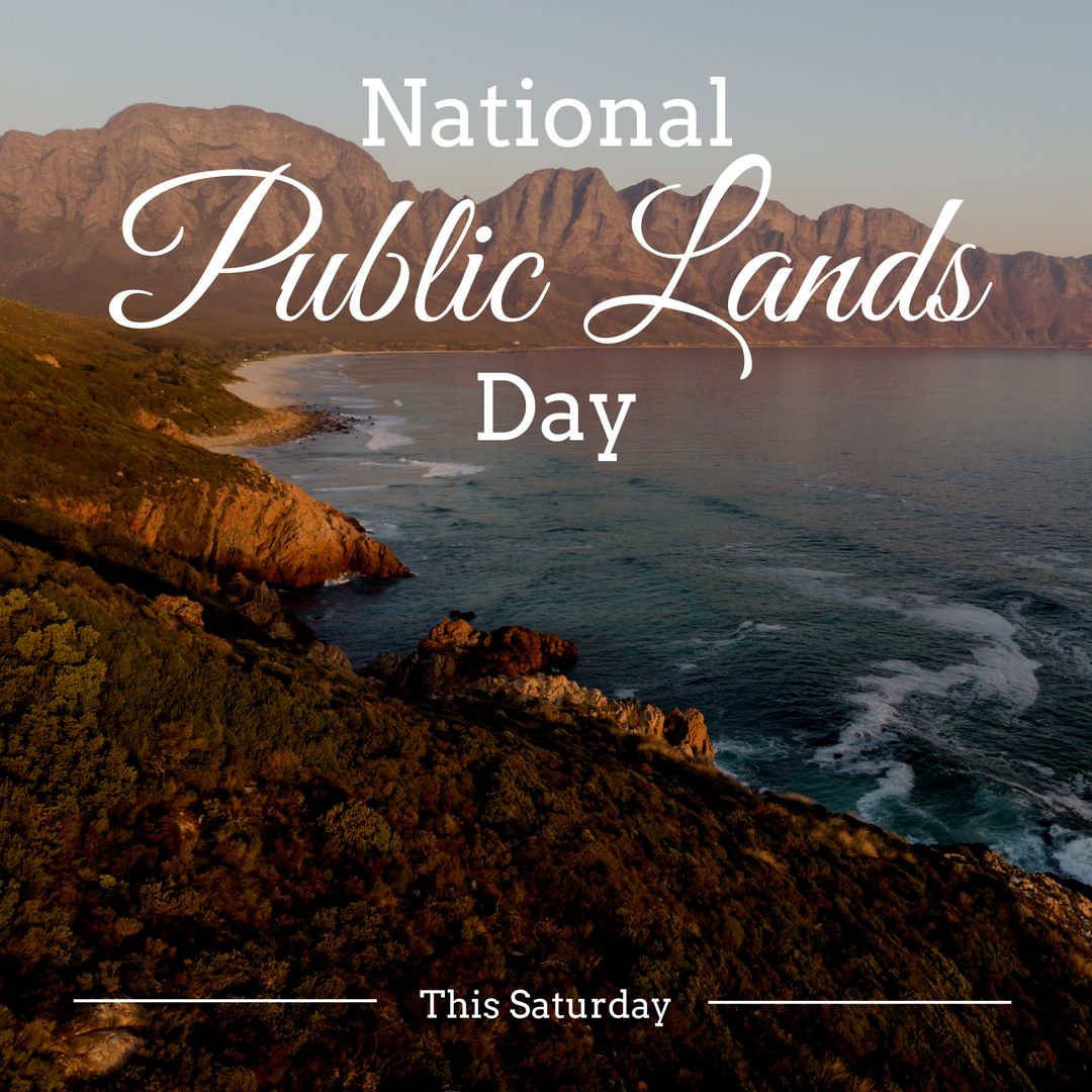 National Public Lands Day Coastal Scenic View Awareness Poster
