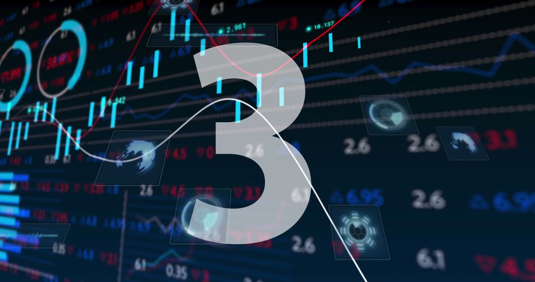 Countdown with Stock Market Background Data