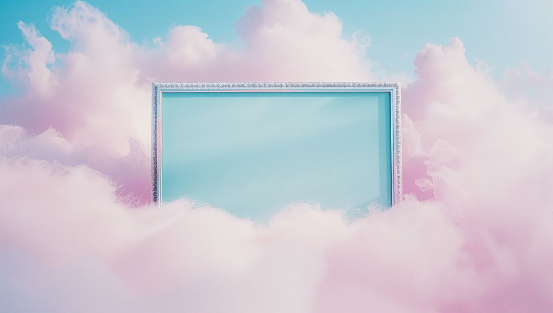 Ethereal Frame on Cotton Candy Clouds