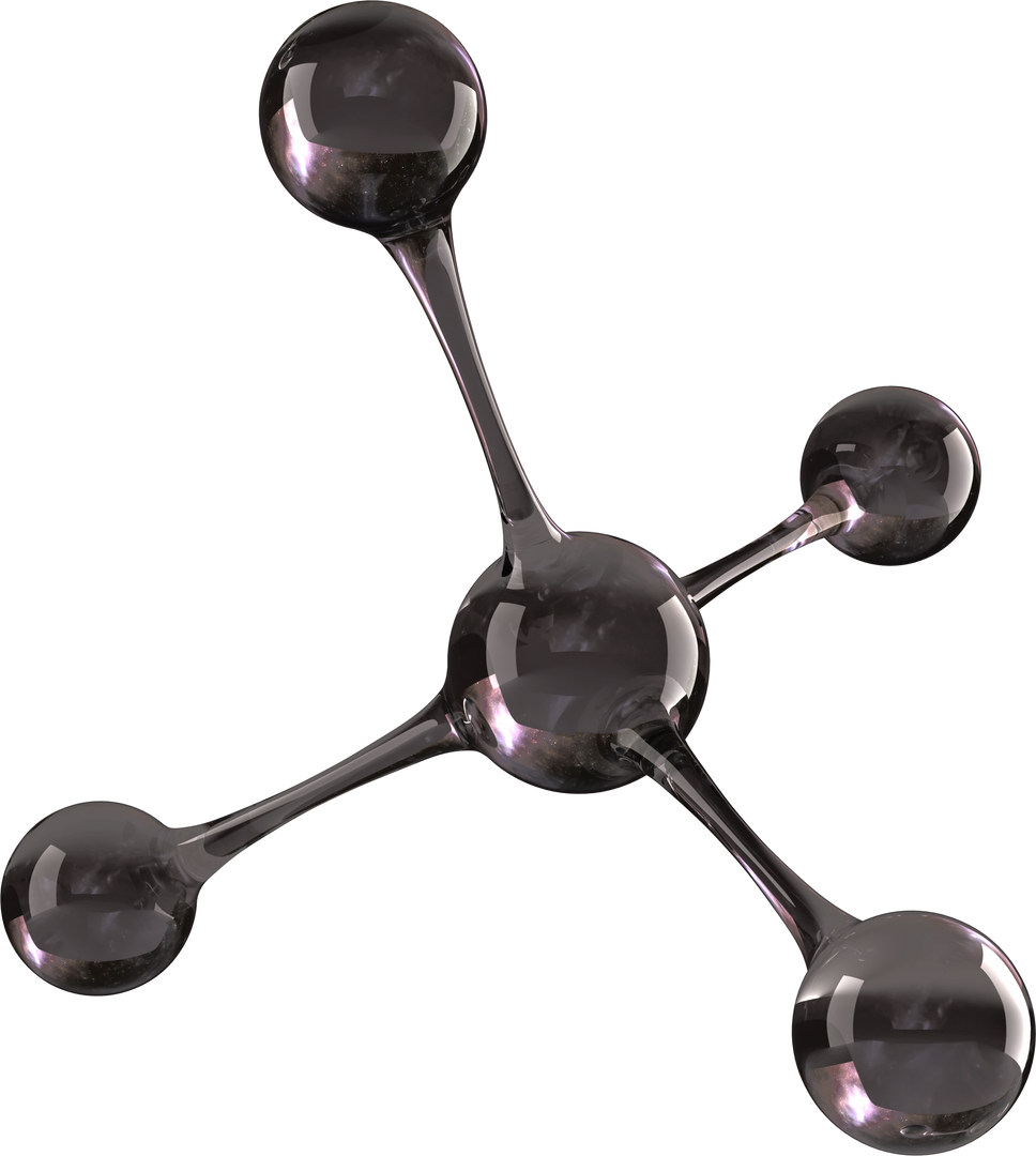 Transparent Black Molecular Chemistry Structure on Isolated Background - Download Free Stock Images Pikwizard.com