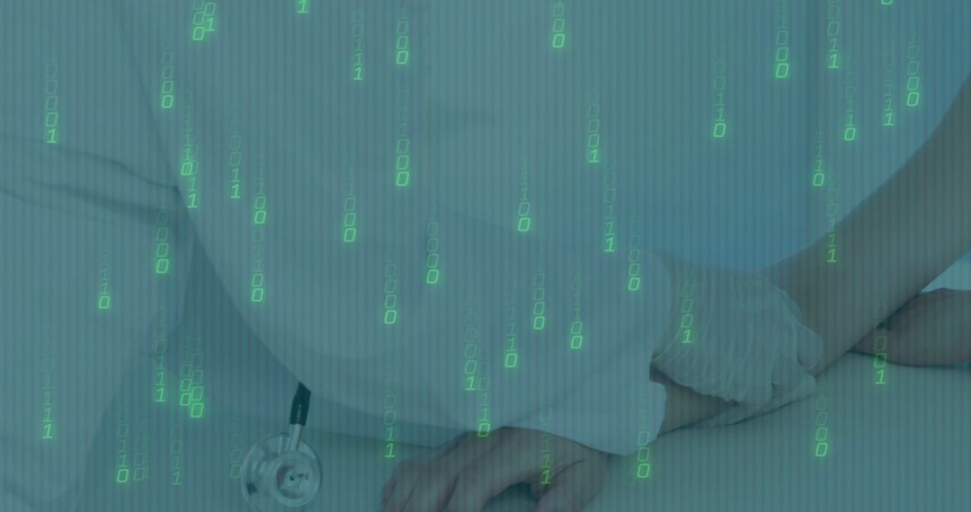 Nurse Monitoring Patient with Digital Health Technology