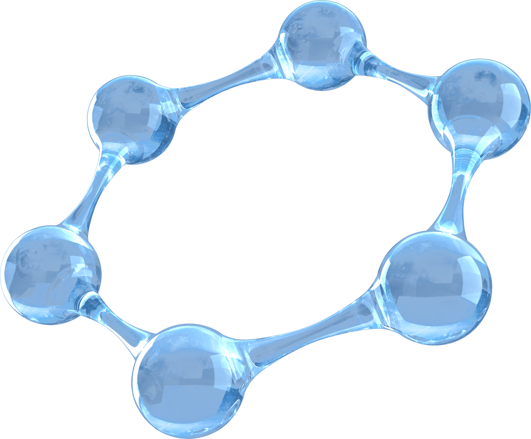 Transparent Molecular Structure with Clear Spheres