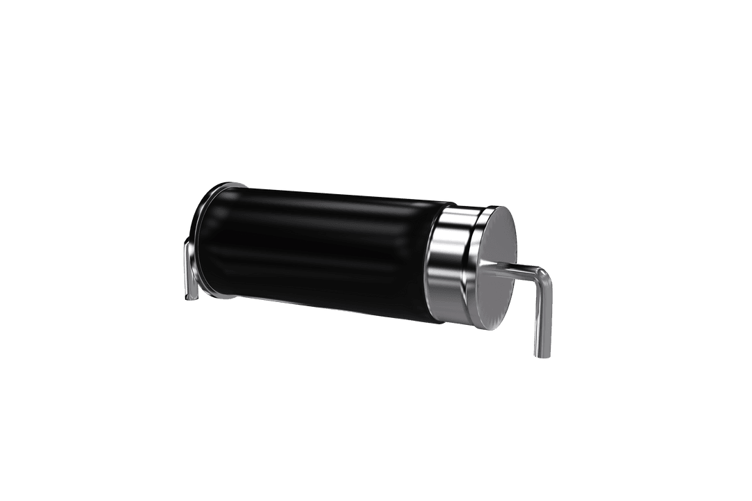 Transparent View of Black Electronic Diode