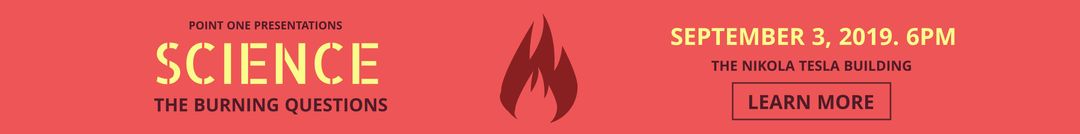 Science Event Banner With Bold Text Modern Design