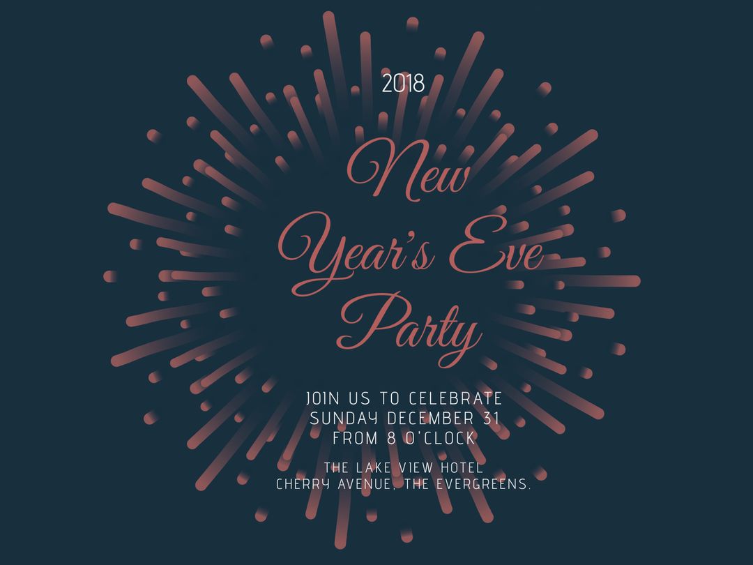 Vibrant Fireworks Background for New Year Celebration Announcement