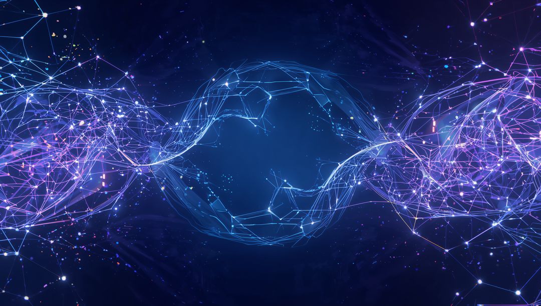 Pulsing Holographic Neural Mesh Orb Connecting Data Streams in Neon Cyber Network