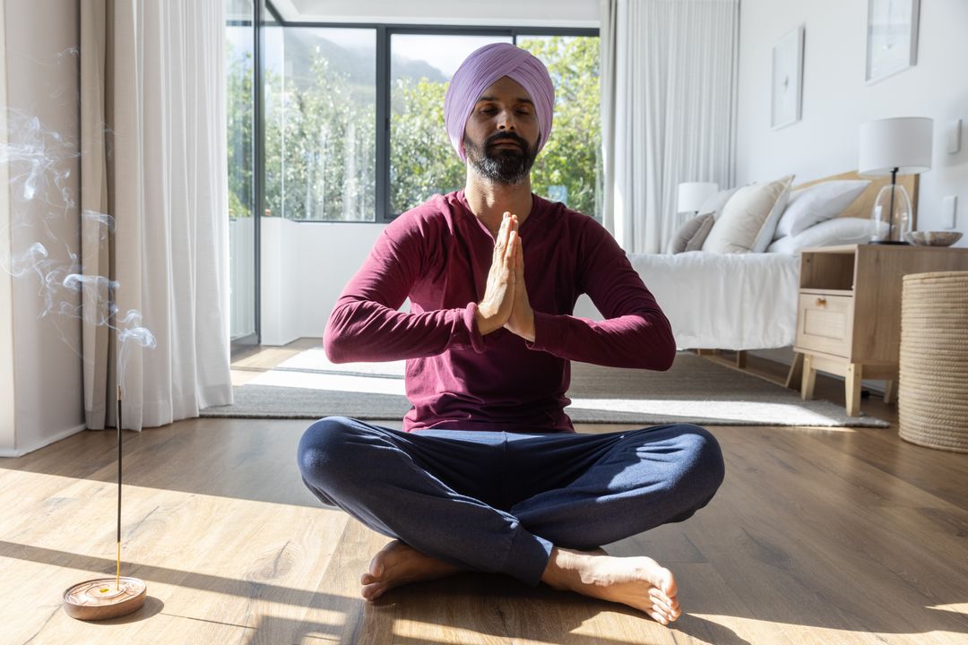 Mindful Meditation Journey in Peaceful Home Setting