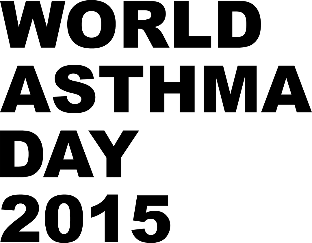 Transparent 2015 World Asthma Day Medical Logo Vector