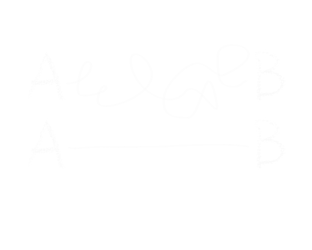 Creative Letter A to B Concept Illustration on Transparent Background