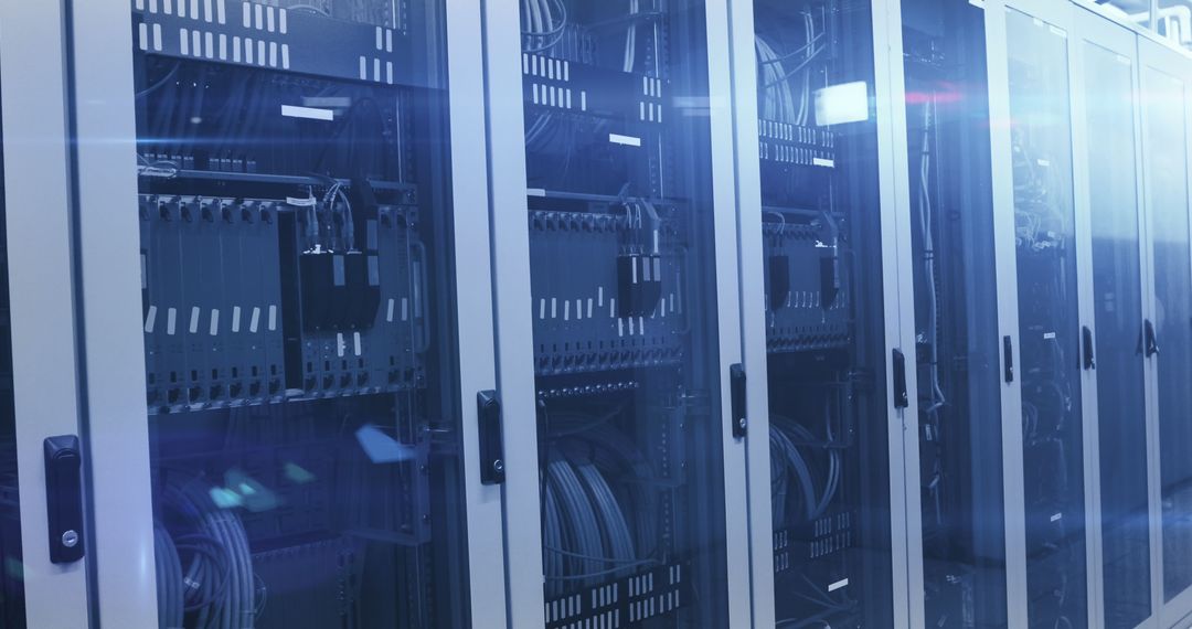 Modern Data Center Technology with Server Cabinets