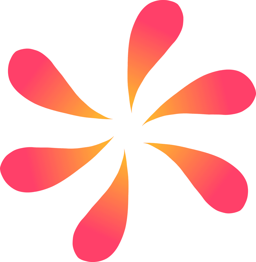 Abstract Gradient Drops on Transparent Background for Modern Digital Art