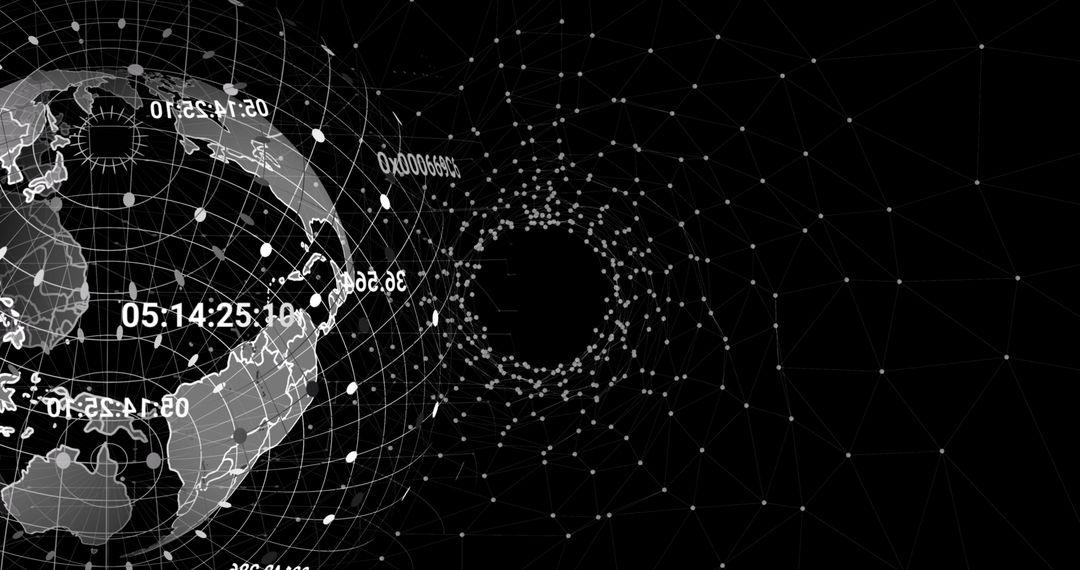 Digital Globes and Global Connections Overlay Digital Landscape