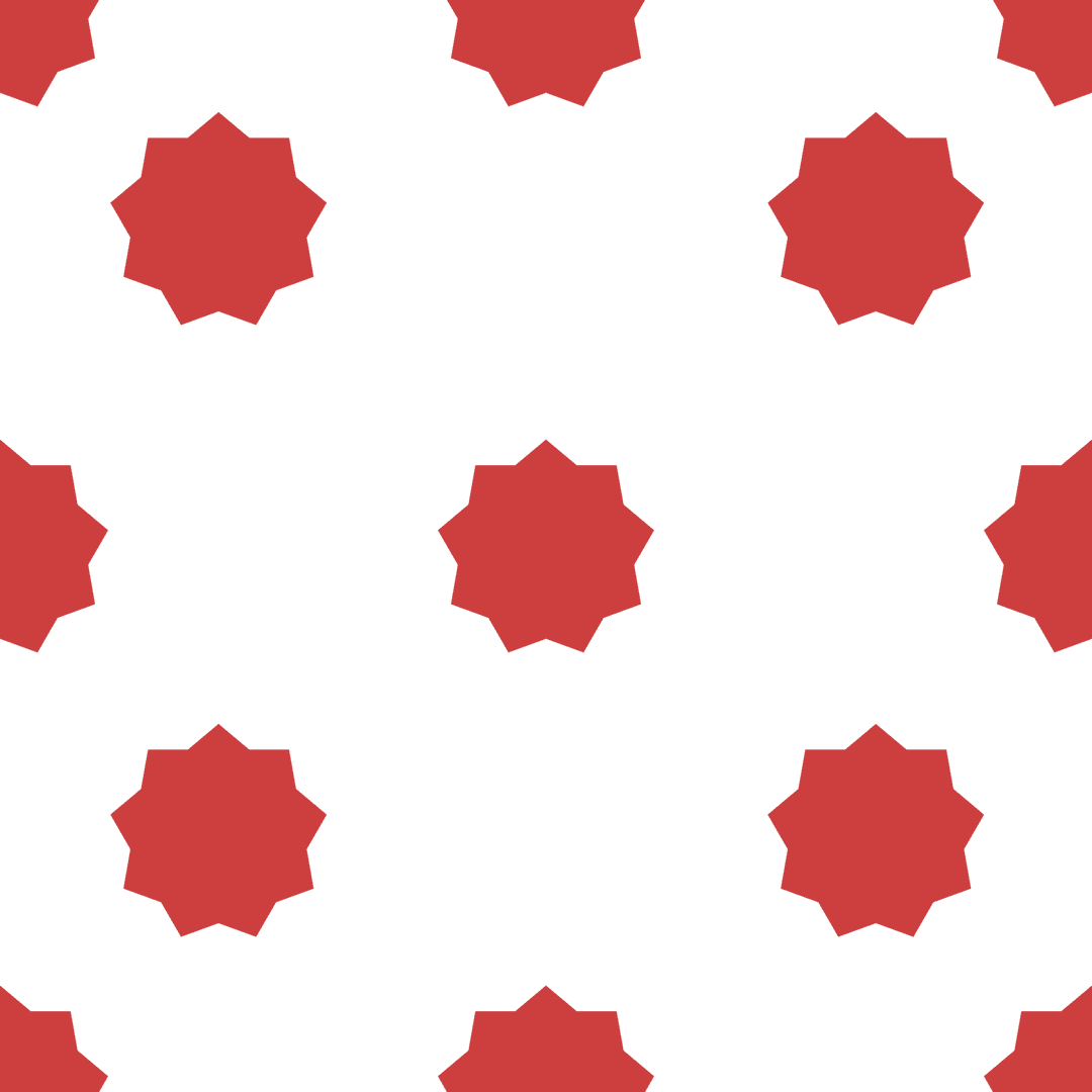 Red Geometric Pattern on Transparent Background Approaching Perfection