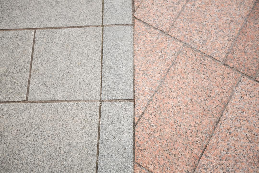 Contrasting Paving Stone Patterns on Sidewalk - Free Images, Stock Photos and Pictures on Pikwizard.com