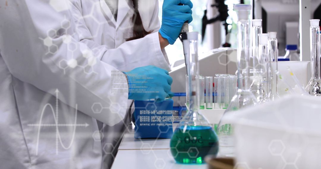 Scientists Conducting Experiments with Digital Influence