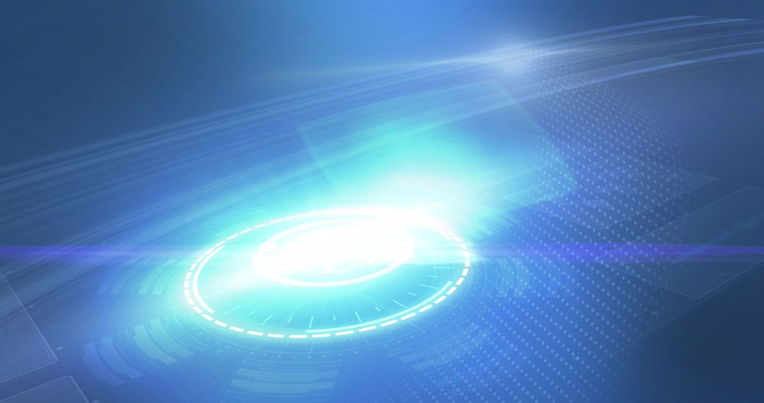 Digital Interface Concept with Bright Scanning Effect