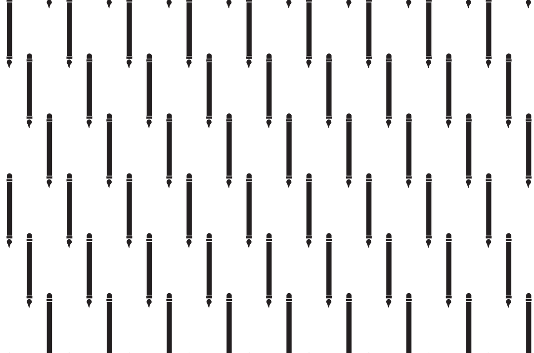 Seamless Vertical Black Pattern on Transparent Background
