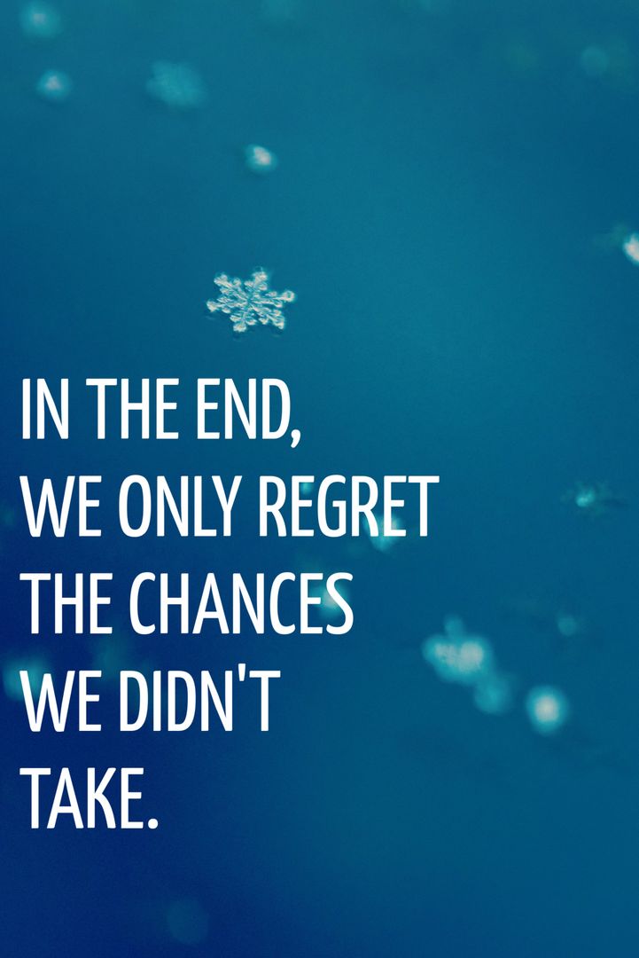 Solitary Snowflake Symbolizing Missed Opportunities Over Blue Sky