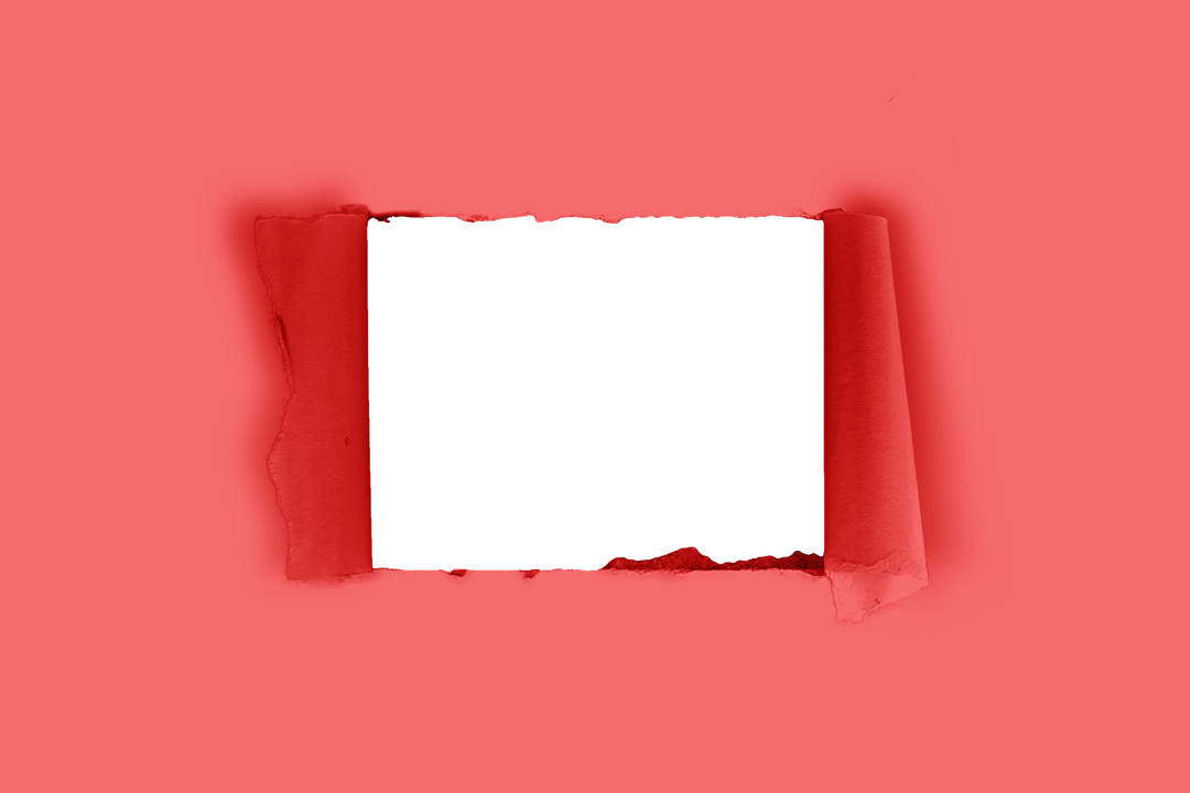 Torn Red Paper Frame Border on Transparent Background - Download Free Stock Images Pikwizard.com