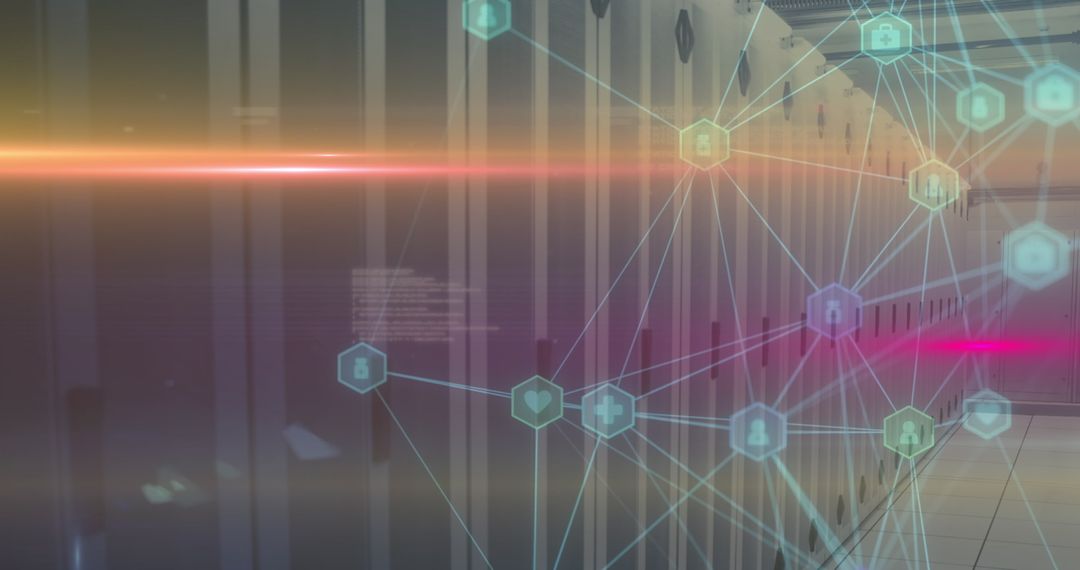 Futuristic Network Security Interface in Data Center