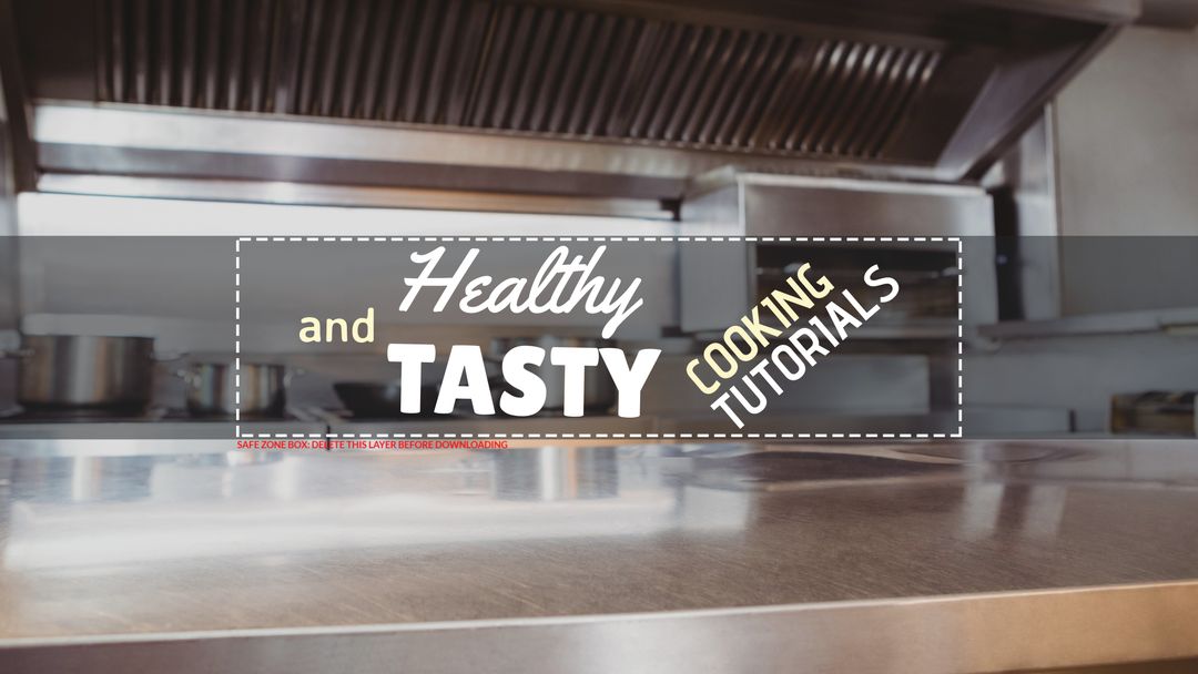 Clean Kitchen Countertop Promoting Healthy Cooking Tutorials