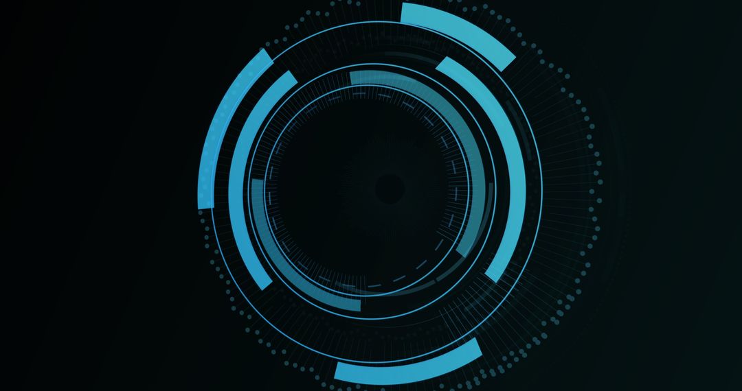 Digital Firewall Interface Concept on Black Background