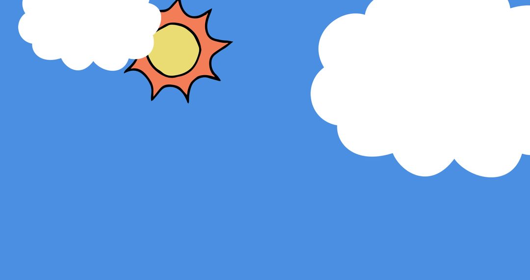 Graduation Hats Tossed in Air with Sun and Clouds in Blue Sky