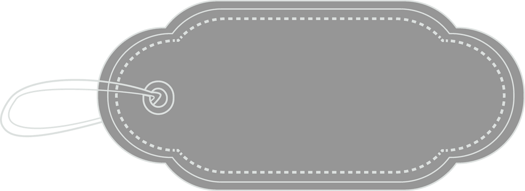 Blank Label on Transparent Background for Retail and Crafting