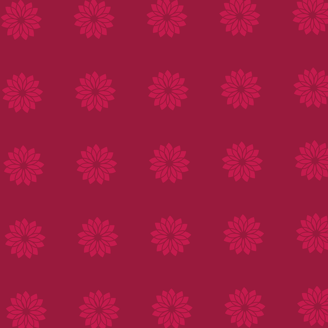 Seamless Transparent Floral Pattern on Red Background Vector