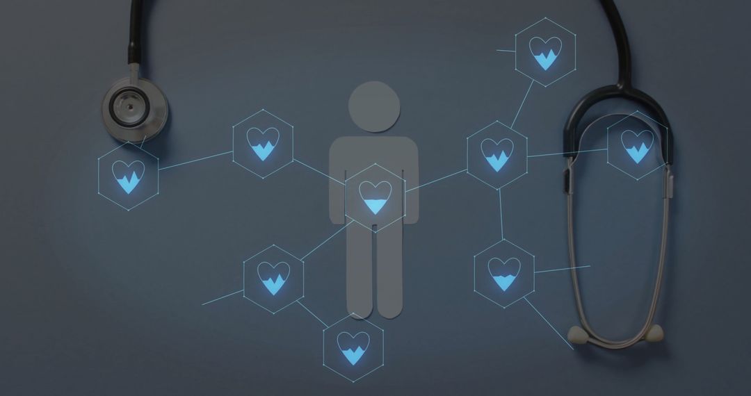 Healthcare Technology and Connection Network Concept