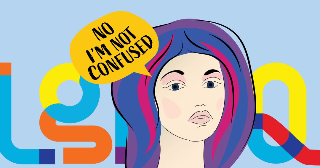 Bold Illustration Promoting LGBTQ Confidence and Rights