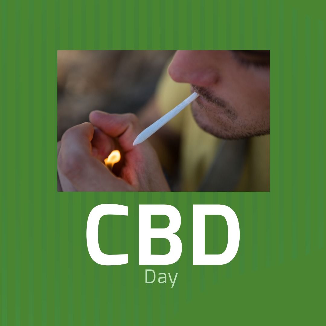 Digital composite of caucasian young man lightning marijuana with lighter and cbd day text - Download Free Stock Templates Pikwizard.com
